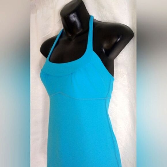 Lululemon Athletica Turquoise Long Halter Tank Top SZ small - Picture 5 of 16